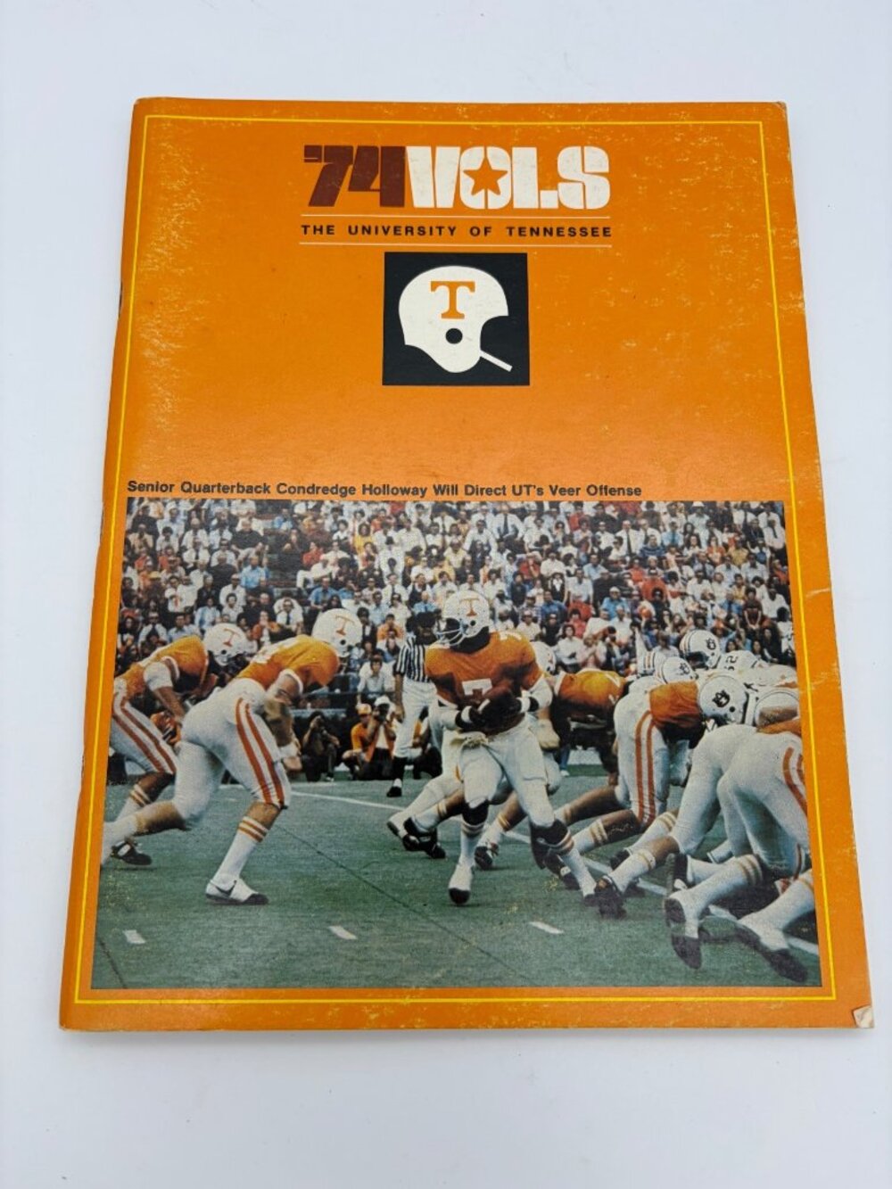 1974 Tennessee Volunteers Football Guide Condredge Holloway Neyland Stadium Vols